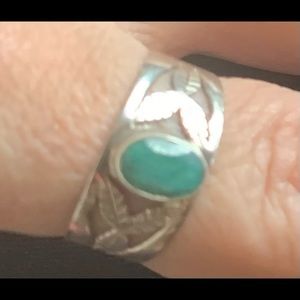 Socoto Emerald Ring in Platinum Over Sterling Silver